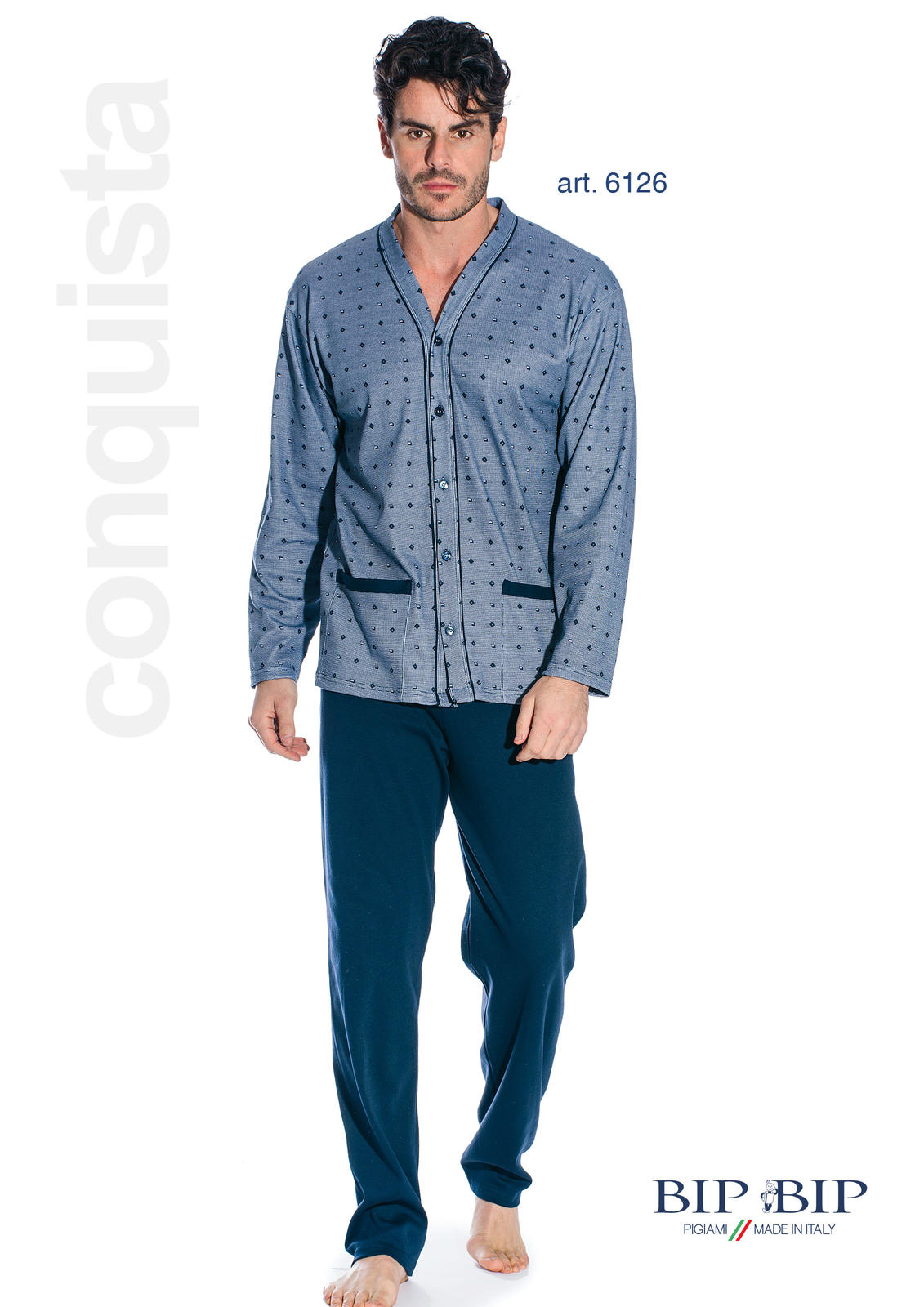 PIGIAMA UOMO M/L 6126 58/60 Tellini S.r.l. Ingrosso Abbigliamento